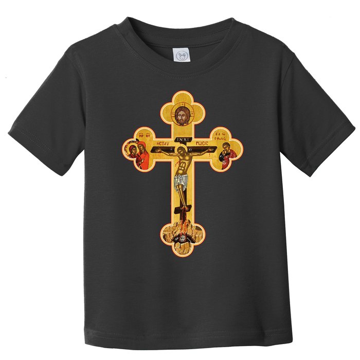 Greek Orthodox Jesus Christ Cross Icon Toddler T-Shirt