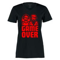 Game Over Jga Women's Momentum V-Neck T-Shirt