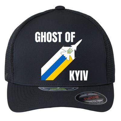 Ghost Of Kyiv Ukraine Fighter Pilot Legend Flexfit Unipanel Trucker Cap