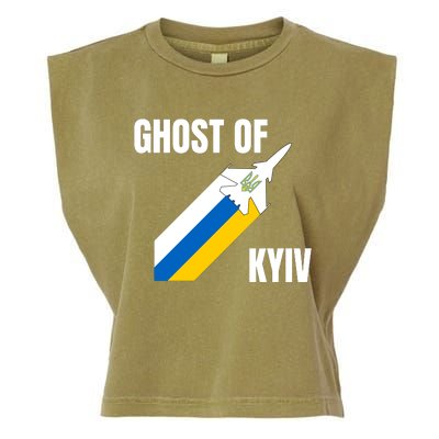 Ghost Of Kyiv Ukraine Fighter Pilot Legend Garment-Dyed Women's Muscle Tee