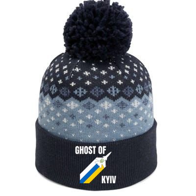 Ghost Of Kyiv Ukraine Fighter Pilot Legend The Baniff Cuffed Pom Beanie