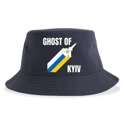 Ghost Of Kyiv Ukraine Fighter Pilot Legend Sustainable Bucket Hat