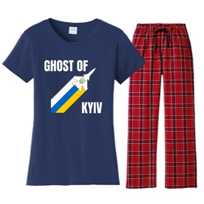 Ghost Of Kyiv Ukraine Fighter Pilot Legend Women's Flannel Pajama Set