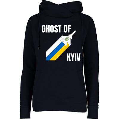 Ghost Of Kyiv Ukraine Fighter Pilot Legend Womens Funnel Neck Pullover Hood