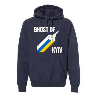 Ghost Of Kyiv Ukraine Fighter Pilot Legend Premium Hoodie