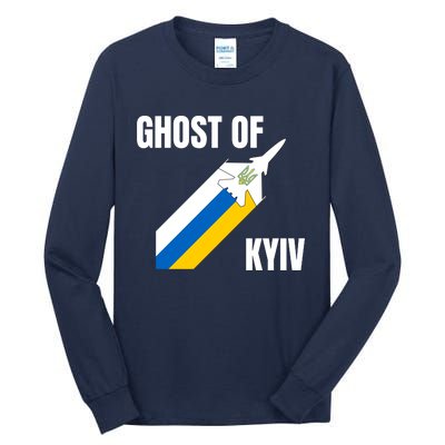 Ghost Of Kyiv Ukraine Fighter Pilot Legend Tall Long Sleeve T-Shirt