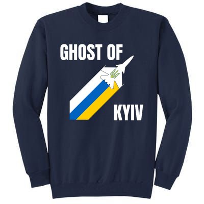 Ghost Of Kyiv Ukraine Fighter Pilot Legend Tall Sweatshirt