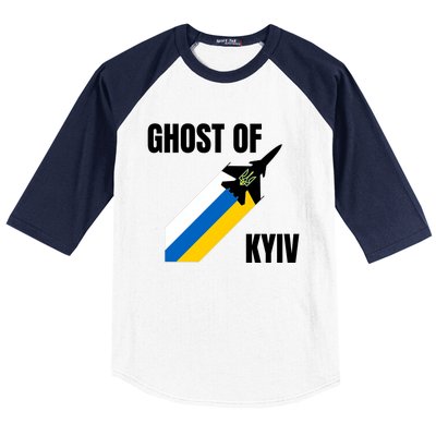 Ghost Of Kyiv Ukraine Fighter Pilot Legend Baseball Sleeve Shirt