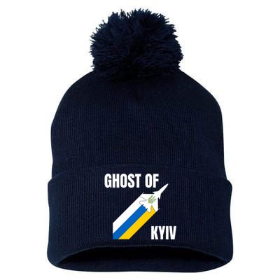 Ghost Of Kyiv Ukraine Fighter Pilot Legend Pom Pom 12in Knit Beanie