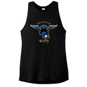 Ghost Of Kyiv Ukraine Fighter Pilot Mask Legend Ladies PosiCharge Tri-Blend Wicking Tank