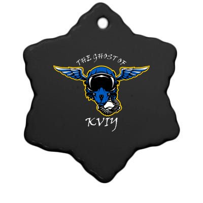 Ghost Of Kyiv Ukraine Fighter Pilot Mask Legend Ceramic Star Ornament