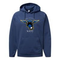 Ghost Of Kyiv Ukraine Fighter Pilot Mask Legend Performance Fleece Hoodie