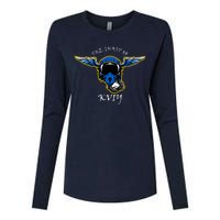 Ghost Of Kyiv Ukraine Fighter Pilot Mask Legend Womens Cotton Relaxed Long Sleeve T-Shirt