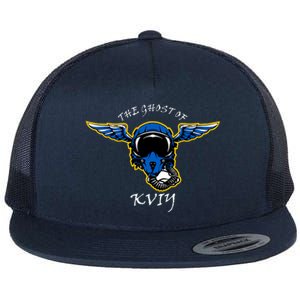 Ghost Of Kyiv Ukraine Fighter Pilot Mask Legend Flat Bill Trucker Hat