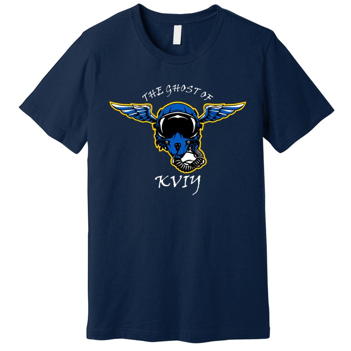 Ghost Of Kyiv Ukraine Fighter Pilot Mask Legend Premium T-Shirt