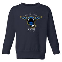 Ghost Of Kyiv Ukraine Fighter Pilot Mask Legend Toddler Sweatshirt