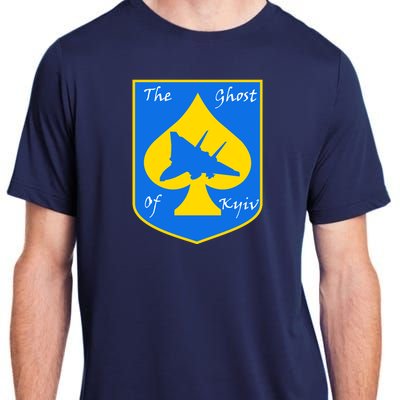 Ghost Of Kyiv Ukraine Fighter Pilot Legend Emblem Adult ChromaSoft Performance T-Shirt