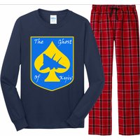 Ghost Of Kyiv Ukraine Fighter Pilot Legend Emblem Long Sleeve Pajama Set