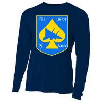 Ghost Of Kyiv Ukraine Fighter Pilot Legend Emblem Cooling Performance Long Sleeve Crew