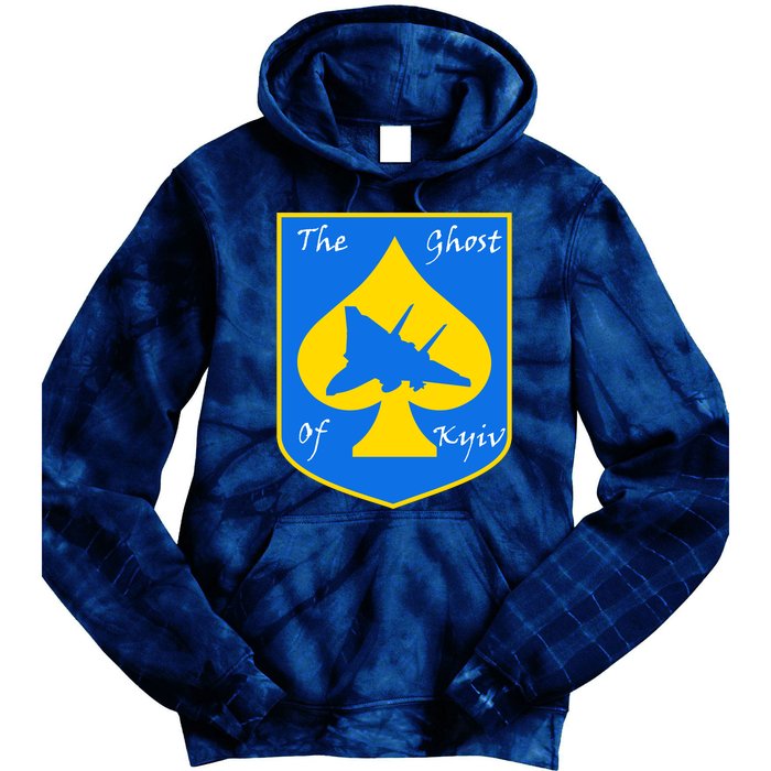 Ghost Of Kyiv Ukraine Fighter Pilot Legend Emblem Tie Dye Hoodie