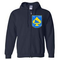 Ghost Of Kyiv Ukraine Fighter Pilot Legend Emblem Full Zip Hoodie