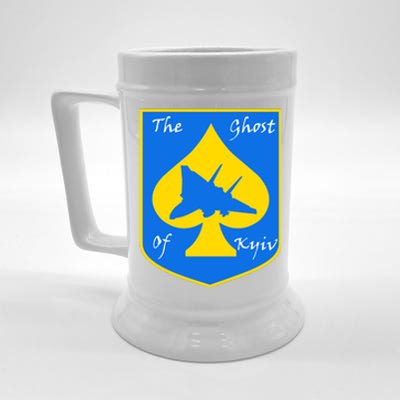 Ghost Of Kyiv Ukraine Fighter Pilot Legend Emblem Beer Stein