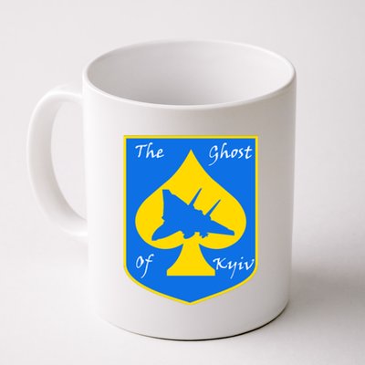 Ghost Of Kyiv Ukraine Fighter Pilot Legend Emblem Coffee Mug