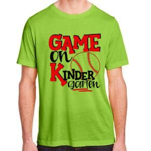 Game On Kindergarten Funny Baseball Back To School Adult ChromaSoft Performance T-Shirt