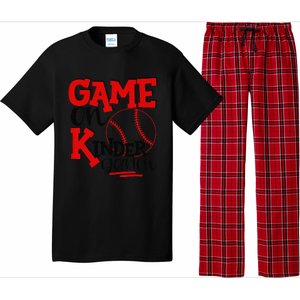 Game On Kindergarten Funny Baseball Back To School Pajama Set