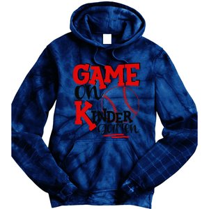 Game On Kindergarten Funny Baseball Back To School Tie Dye Hoodie