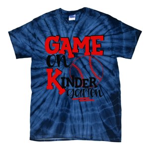 Game On Kindergarten Funny Baseball Back To School Tie-Dye T-Shirt