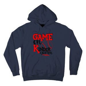 Game On Kindergarten Funny Baseball Back To School Tall Hoodie