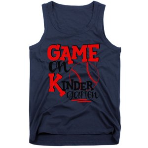 Game On Kindergarten Funny Baseball Back To School Tank Top