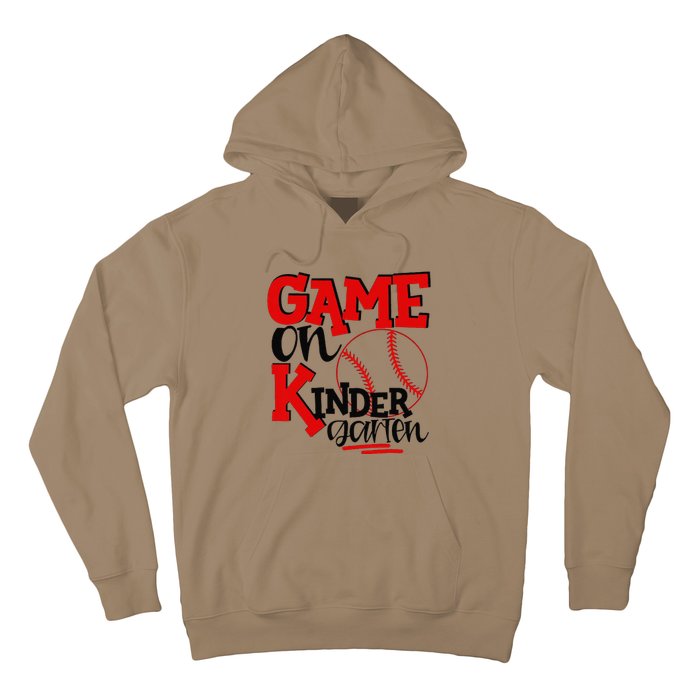 Game On Kindergarten Funny Baseball Back To School Hoodie