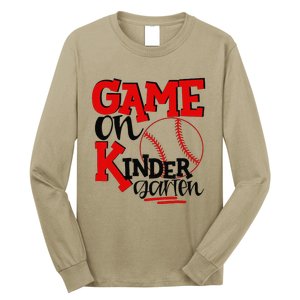 Game On Kindergarten Funny Baseball Back To School Long Sleeve Shirt