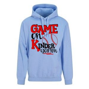 Game On Kindergarten Funny Baseball Back To School Unisex Surf Hoodie