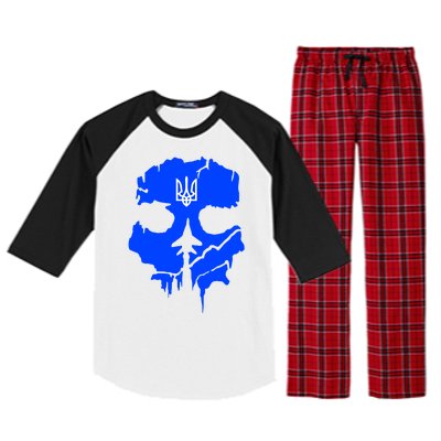 Ghost Of Kyiv Ukraine Raglan Sleeve Pajama Set