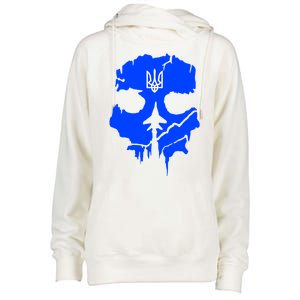 Ghost Of Kyiv Ukraine Womens Funnel Neck Pullover Hood