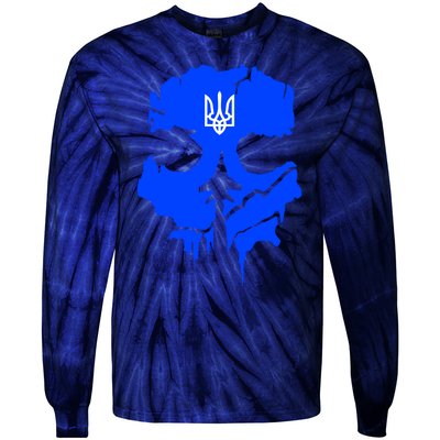 Ghost Of Kyiv Ukraine Tie-Dye Long Sleeve Shirt