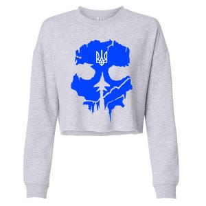 Ghost Of Kyiv Ukraine Cropped Pullover Crew