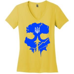 Ghost Of Kyiv Ukraine Women's V-Neck T-Shirt