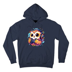 Gamer Owl Kawaii Owl Anime Funny Gaming Cute Owl Video Gamer Hoodie