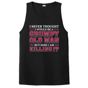 Grumpy Old Killing It Funny Grandpa Gift PosiCharge Competitor Tank