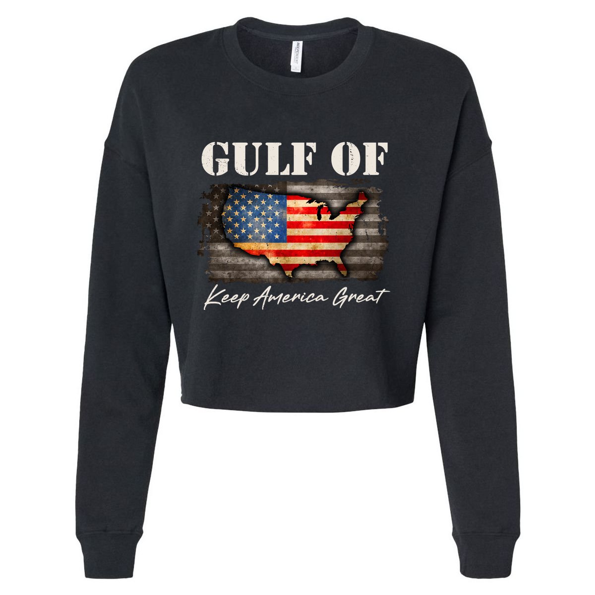 Gulf Of Keep America Great Cropped Pullover Crew