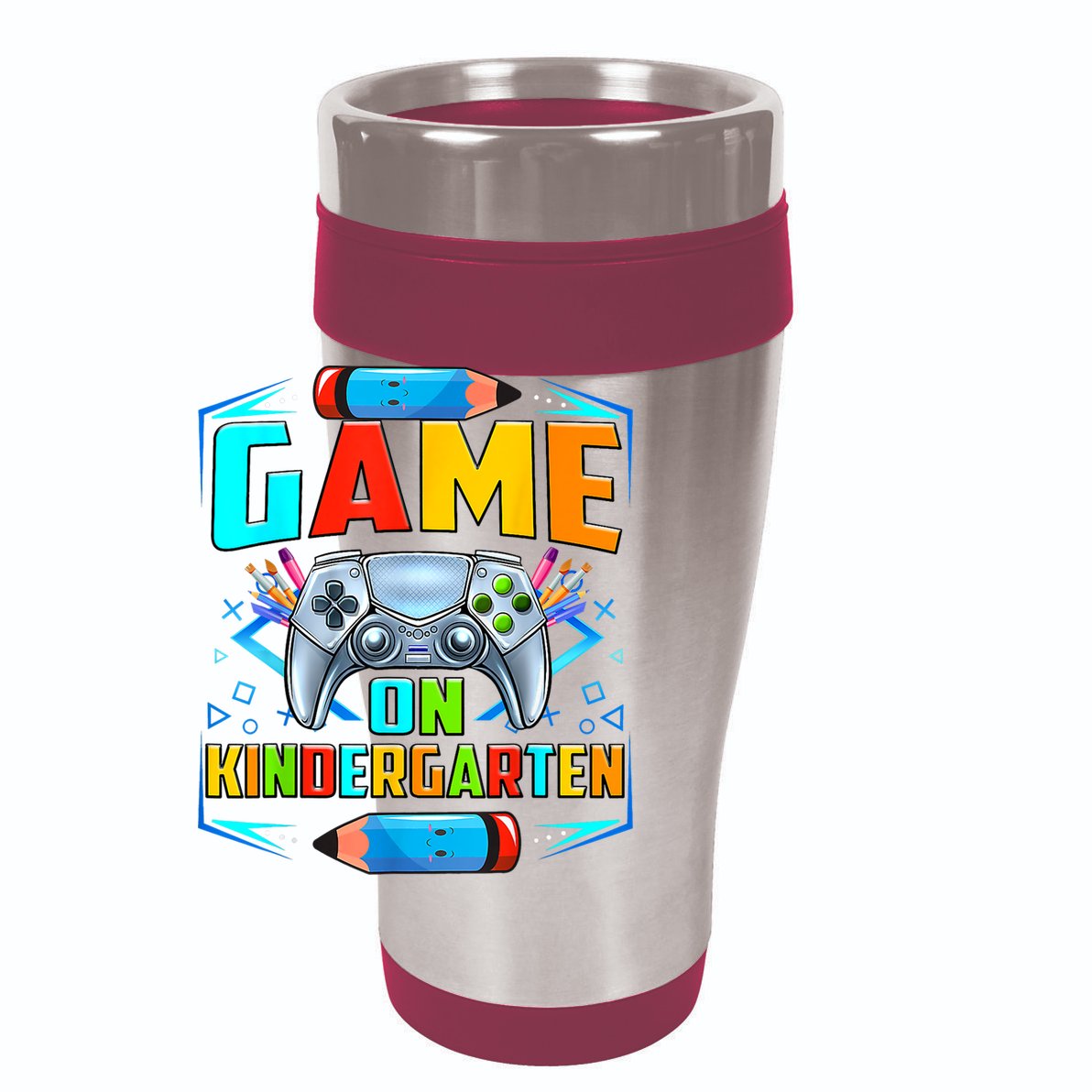 Game On Kindergarten Funny Back To School Video Games Boy 15oz Campfire Ceramic Mug