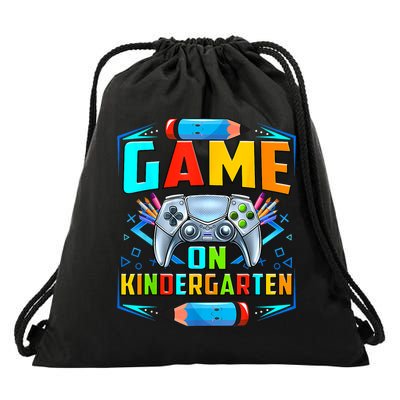 Game On Kindergarten Funny Back To School Video Games Boy Drawstring Bag