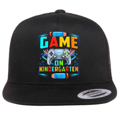 Game On Kindergarten Funny Back To School Video Games Boy Flatbill Hat