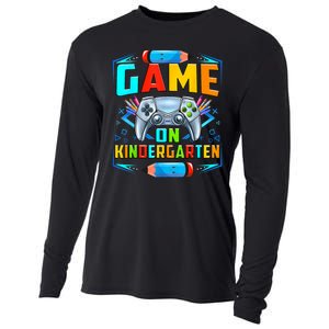 Game On Kindergarten Funny Back To School Video Games Boy Cooling Performance Long Sleeve Crew