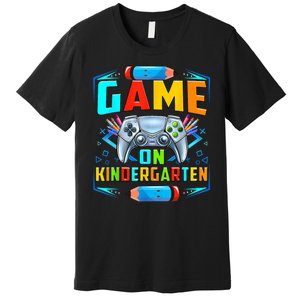 Game On Kindergarten Funny Back To School Video Games Boy Premium T-Shirt