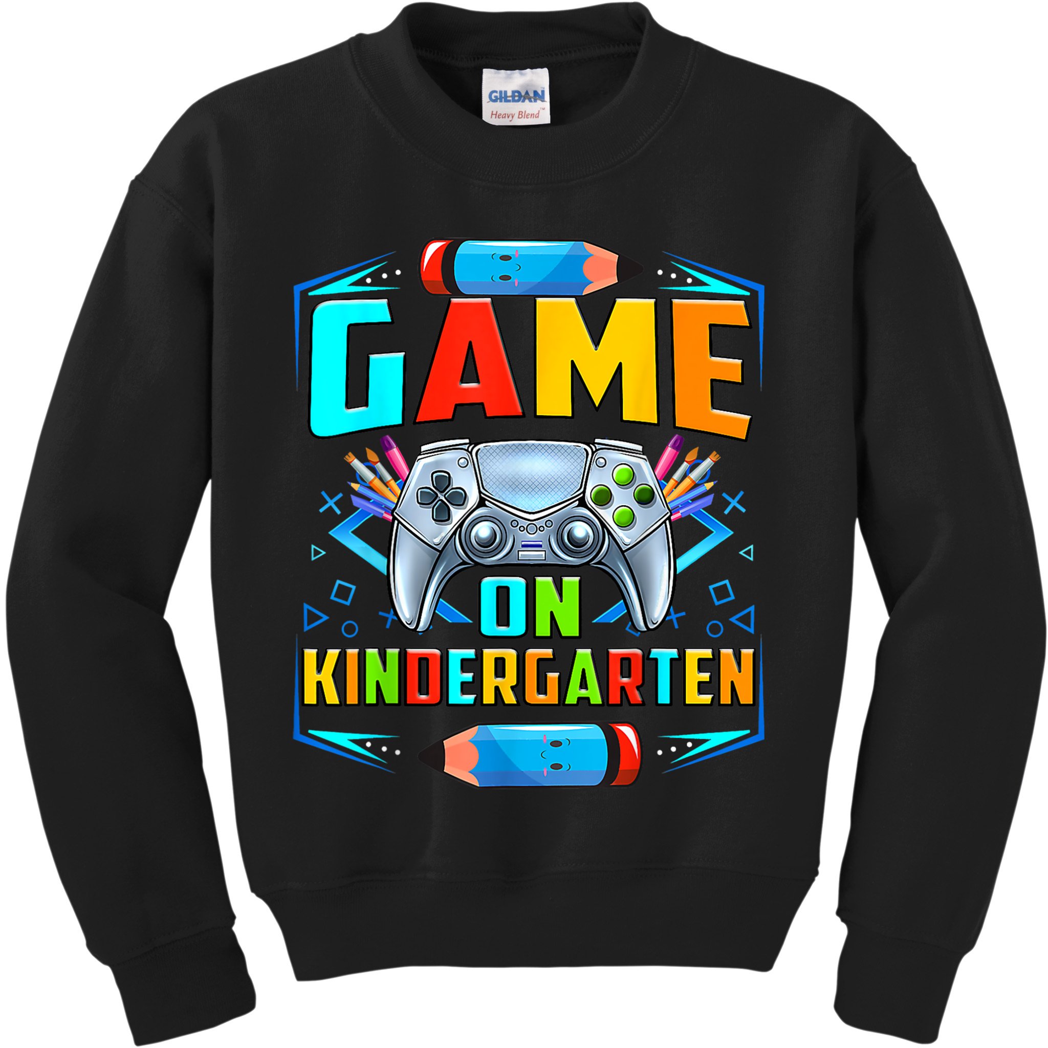 Game On Kindergarten Funny Back To School Video Games Boy Kids Sweatshirt
